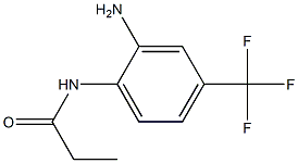 N-[2-amino-4-(trifluoromethyl)phenyl]propanamide Struktur