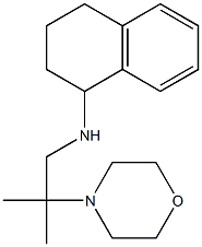 N-[2-methyl-2-(morpholin-4-yl)propyl]-1,2,3,4-tetrahydronaphthalen-1-amine,,结构式
