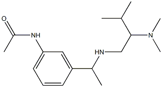 N-[3-(1-{[2-(dimethylamino)-3-methylbutyl]amino}ethyl)phenyl]acetamide Structure