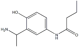 N-[3-(1-aminoethyl)-4-hydroxyphenyl]butanamide 结构式