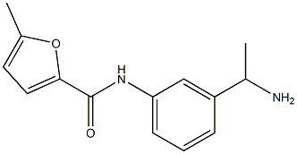 N-[3-(1-aminoethyl)phenyl]-5-methylfuran-2-carboxamide Struktur