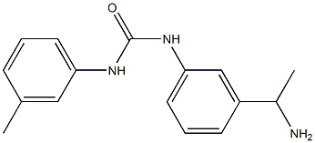 N-[3-(1-aminoethyl)phenyl]-N'-(3-methylphenyl)urea 化学構造式