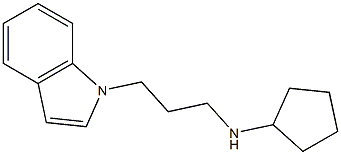 N-[3-(1H-indol-1-yl)propyl]cyclopentanamine|