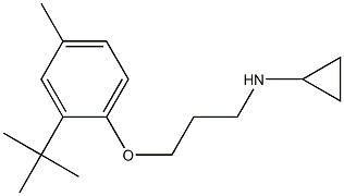 N-[3-(2-tert-butyl-4-methylphenoxy)propyl]cyclopropanamine Structure