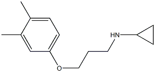 N-[3-(3,4-dimethylphenoxy)propyl]cyclopropanamine Structure