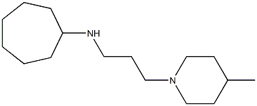  N-[3-(4-methylpiperidin-1-yl)propyl]cycloheptanamine