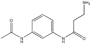N-[3-(acetylamino)phenyl]-3-aminopropanamide Structure