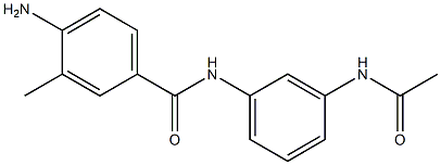 N-[3-(acetylamino)phenyl]-4-amino-3-methylbenzamide,,结构式
