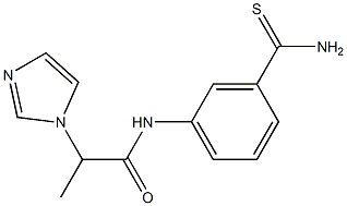 N-[3-(aminocarbonothioyl)phenyl]-2-(1H-imidazol-1-yl)propanamide