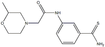 N-[3-(aminocarbonothioyl)phenyl]-2-(2-methylmorpholin-4-yl)acetamide|