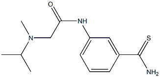 N-[3-(aminocarbonothioyl)phenyl]-2-[isopropyl(methyl)amino]acetamide Structure