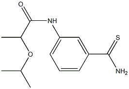 N-[3-(aminocarbonothioyl)phenyl]-2-isopropoxypropanamide Structure