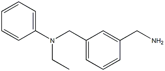 N-[3-(aminomethyl)benzyl]-N-ethyl-N-phenylamine Struktur