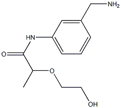 N-[3-(aminomethyl)phenyl]-2-(2-hydroxyethoxy)propanamide