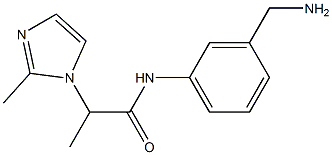 N-[3-(aminomethyl)phenyl]-2-(2-methyl-1H-imidazol-1-yl)propanamide Structure