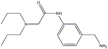 N-[3-(aminomethyl)phenyl]-2-(dipropylamino)acetamide 化学構造式