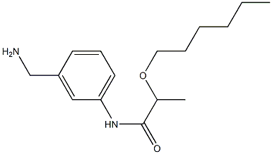 N-[3-(aminomethyl)phenyl]-2-(hexyloxy)propanamide Struktur