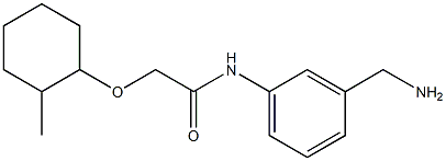 N-[3-(aminomethyl)phenyl]-2-[(2-methylcyclohexyl)oxy]acetamide Structure