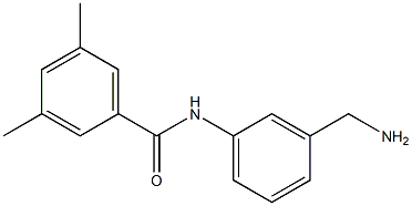 N-[3-(aminomethyl)phenyl]-3,5-dimethylbenzamide Struktur