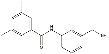 N-[3-(aminomethyl)phenyl]-3,5-dimethylbenzamide,,结构式