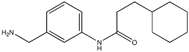 N-[3-(aminomethyl)phenyl]-3-cyclohexylpropanamide