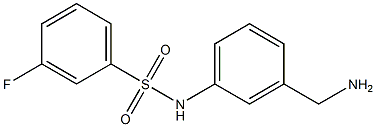 N-[3-(aminomethyl)phenyl]-3-fluorobenzenesulfonamide Structure