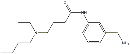N-[3-(aminomethyl)phenyl]-4-[butyl(ethyl)amino]butanamide,,结构式