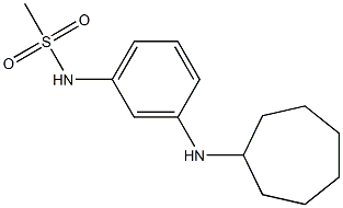 N-[3-(cycloheptylamino)phenyl]methanesulfonamide Structure