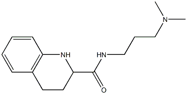 N-[3-(dimethylamino)propyl]-1,2,3,4-tetrahydroquinoline-2-carboxamide Structure