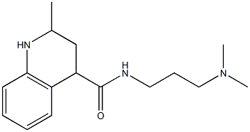 N-[3-(dimethylamino)propyl]-2-methyl-1,2,3,4-tetrahydroquinoline-4-carboxamide Struktur