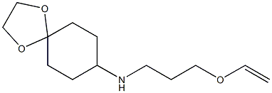 N-[3-(ethenyloxy)propyl]-1,4-dioxaspiro[4.5]decan-8-amine Structure