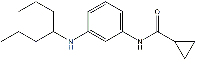N-[3-(heptan-4-ylamino)phenyl]cyclopropanecarboxamide,,结构式