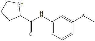  N-[3-(methylsulfanyl)phenyl]pyrrolidine-2-carboxamide