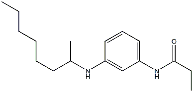 N-[3-(octan-2-ylamino)phenyl]propanamide Struktur