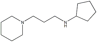 N-[3-(piperidin-1-yl)propyl]cyclopentanamine Struktur