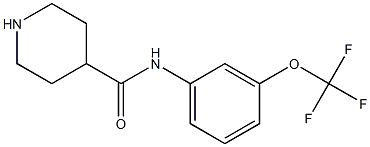 N-[3-(trifluoromethoxy)phenyl]piperidine-4-carboxamide Structure