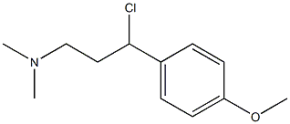 N-[3-chloro-3-(4-methoxyphenyl)propyl]-N,N-dimethylamine Structure