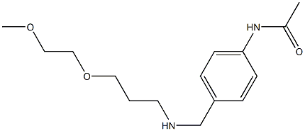 N-[4-({[3-(2-methoxyethoxy)propyl]amino}methyl)phenyl]acetamide