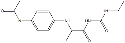 N-[4-({1-[(ethylcarbamoyl)amino]-1-oxopropan-2-yl}amino)phenyl]acetamide Structure