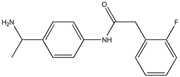 N-[4-(1-aminoethyl)phenyl]-2-(2-fluorophenyl)acetamide Structure