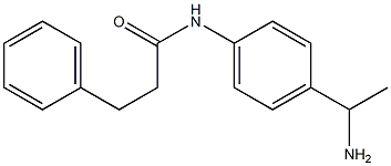 N-[4-(1-aminoethyl)phenyl]-3-phenylpropanamide,,结构式