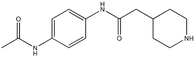 N-[4-(acetylamino)phenyl]-2-piperidin-4-ylacetamide