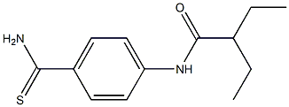 N-[4-(aminocarbonothioyl)phenyl]-2-ethylbutanamide Structure