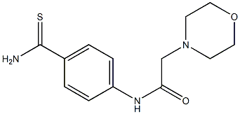 N-[4-(aminocarbonothioyl)phenyl]-2-morpholin-4-ylacetamide Structure