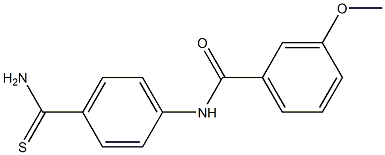 N-[4-(aminocarbonothioyl)phenyl]-3-methoxybenzamide Struktur