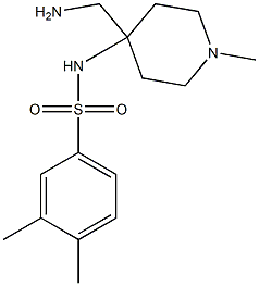 N-[4-(aminomethyl)-1-methylpiperidin-4-yl]-3,4-dimethylbenzene-1-sulfonamide