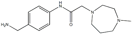 N-[4-(aminomethyl)phenyl]-2-(4-methyl-1,4-diazepan-1-yl)acetamide Struktur