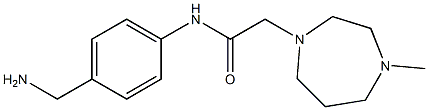 N-[4-(aminomethyl)phenyl]-2-(4-methyl-1,4-diazepan-1-yl)acetamide 结构式