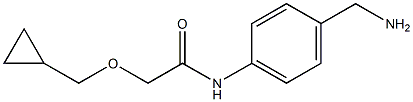 N-[4-(aminomethyl)phenyl]-2-(cyclopropylmethoxy)acetamide 结构式