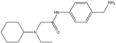 N-[4-(aminomethyl)phenyl]-2-[cyclohexyl(ethyl)amino]acetamide